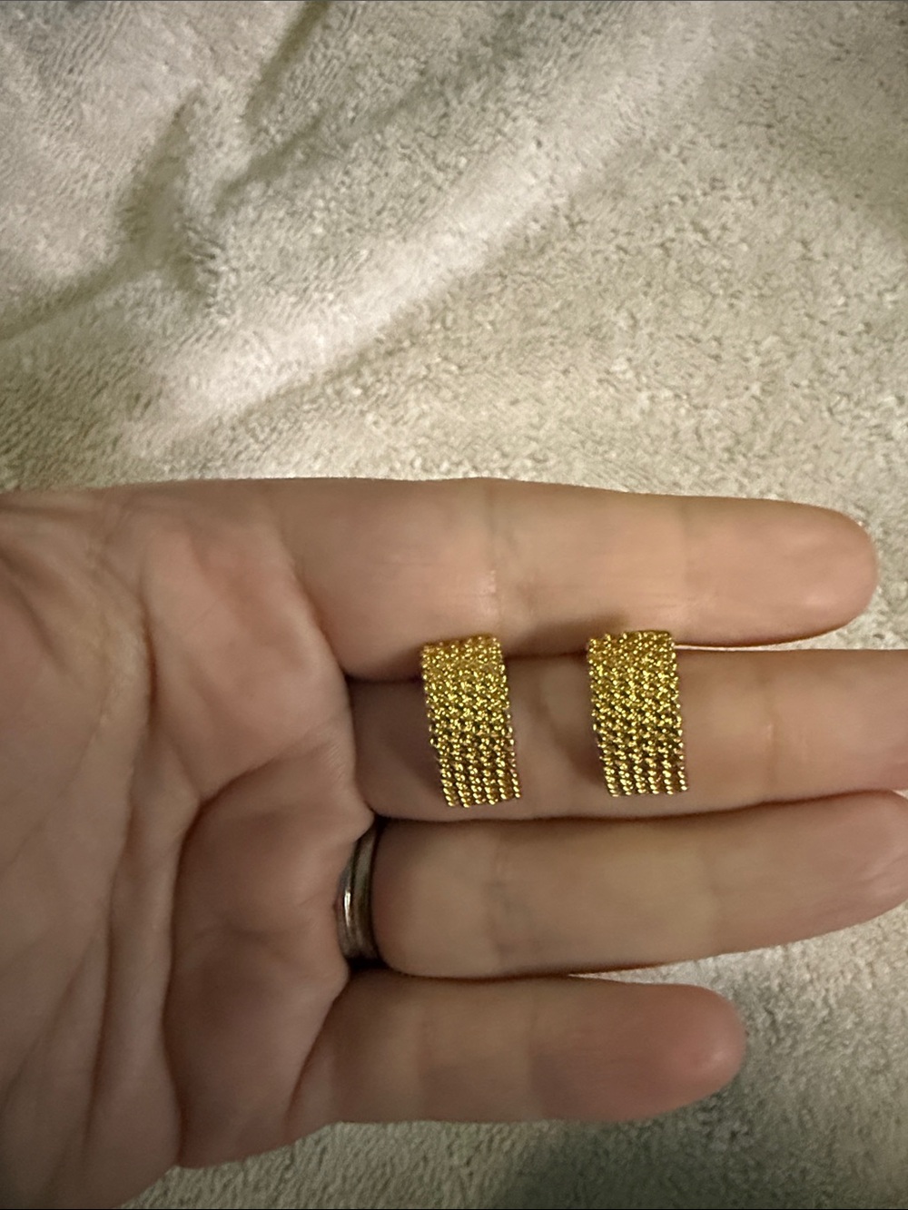 Monet Gold Tone Beaded Cascade Earrings